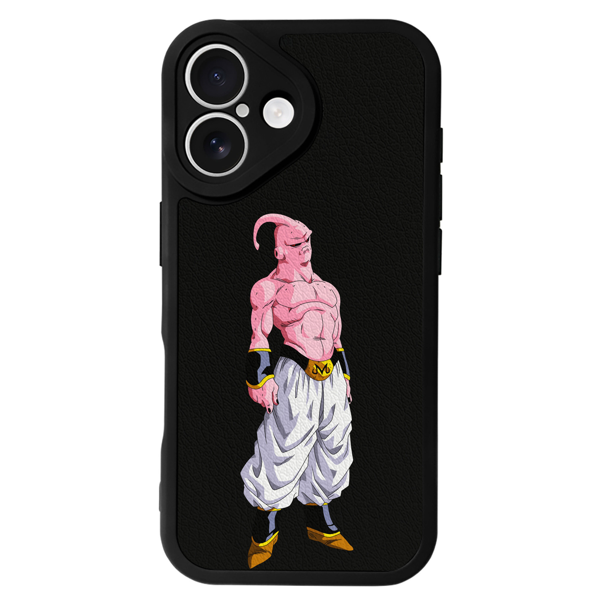 ドラゴンボール 魔人ブウ DRAGON BALL Majin Buu 【iPhone 16シリーズ対応】シリコンスマホケース（レザー調） 材質：シリコン